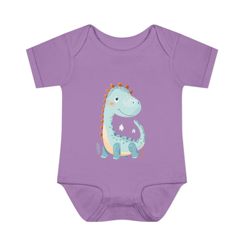 Cute Dinosaur Infant Bodysuit - Adorable Baby Rib Bodysuit for Newborns