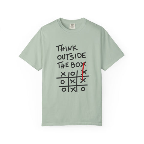 Think Outside the Box Unisex T-shirt, Casual Wear, Gift for Creative Minds, Unique T-shirt for Everyday Style, Fun Graphic Tee