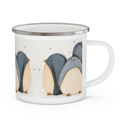 Ocean-Inspired Enamel Camping Mug - Perfect for Nature Lovers