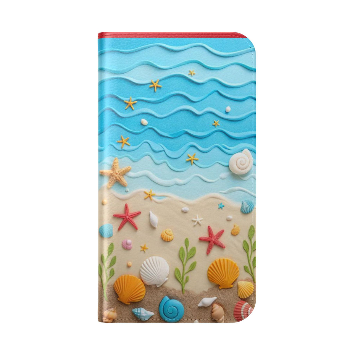 Ocean-Inspired Flip Case for Phones, Beach Lover Gift, Summer Accessory, Coastal Décor, Cute Phone Cover, Sea Themed Design