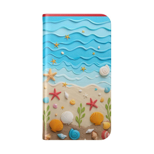 Ocean-Inspired Flip Case for Phones, Beach Lover Gift, Summer Accessory, Coastal Décor, Cute Phone Cover, Sea Themed Design