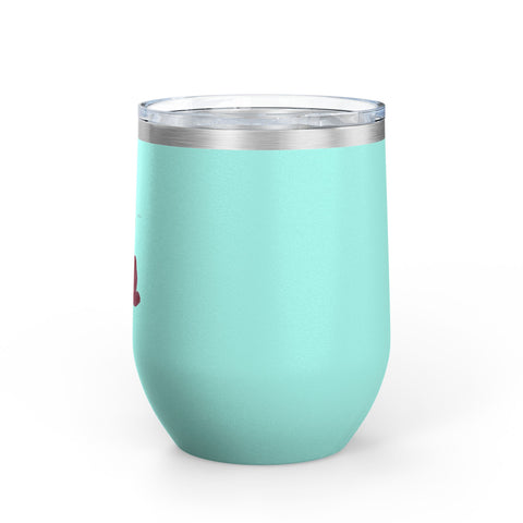 Floral Thank You Tumbler, 12oz | Gift for Wine Lovers, Wedding Favors, Birthday Drinkware, Personalized Gift, Floral Tumbler