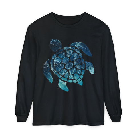 Ocean Turtle Long Sleeve T-Shirt - Eco-Friendly Unisex Apparel