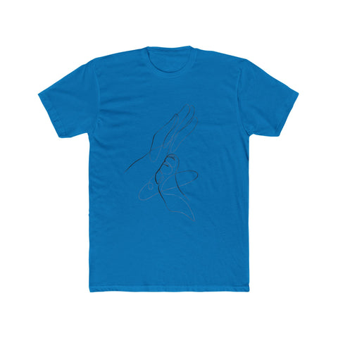 Minimalist Hand Art Unisex Cotton Crew Tee