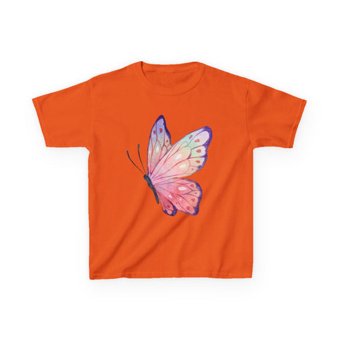 Colorful Butterfly Kids Heavy Cotton™ Tee - Perfect for Spring & Birthday Gifts