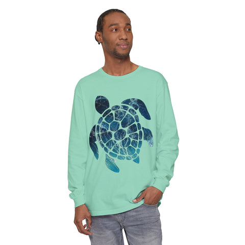 Ocean Turtle Long Sleeve T-Shirt - Eco-Friendly Unisex Apparel