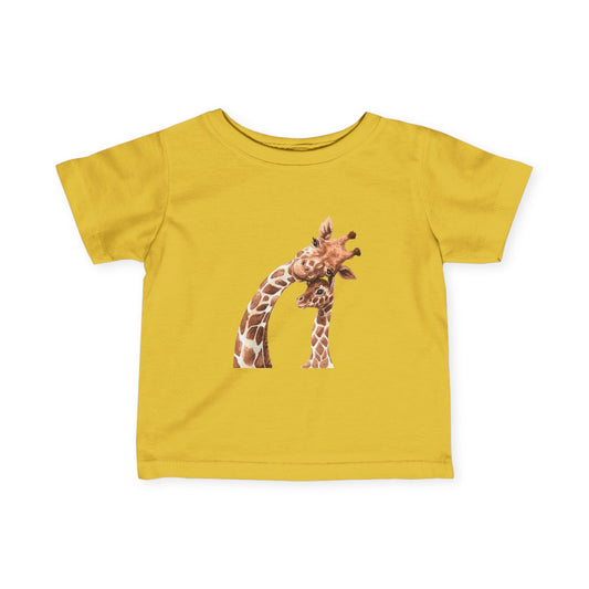 Adorable Giraffe Infant Tee - Cute Yellow Baby Shirt