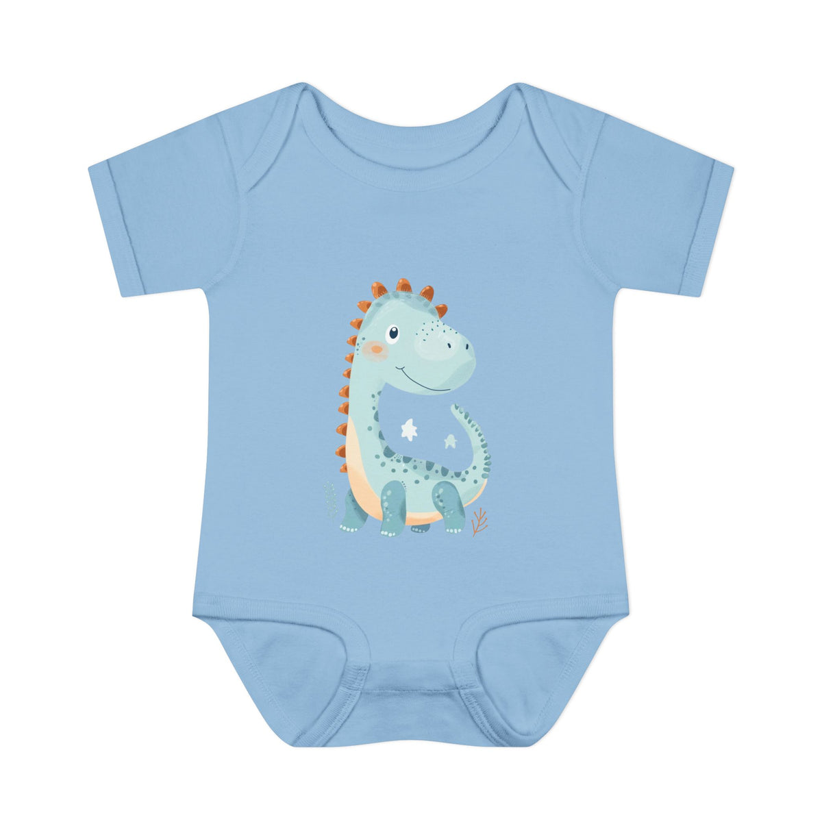 Cute Dinosaur Infant Bodysuit - Adorable Baby Rib Bodysuit for Newborns