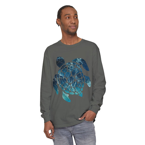 Ocean Turtle Long Sleeve T-Shirt - Eco-Friendly Unisex Apparel