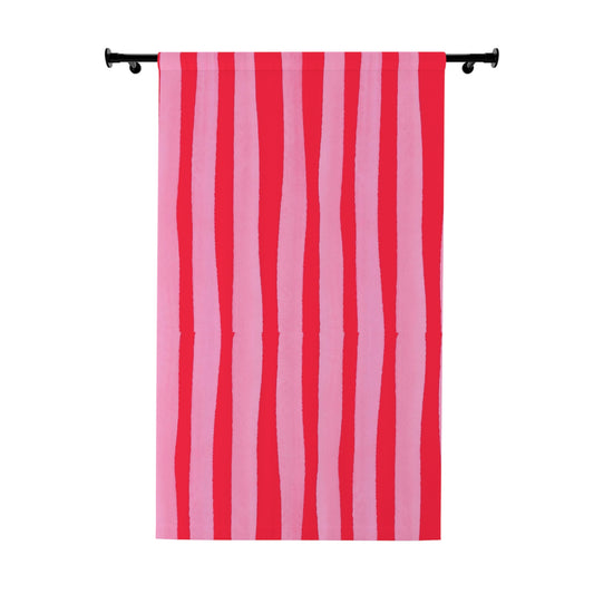 Vibrant Stripe Window Curtains, Boho Living Room Decor, Colorful Home Window Treatment, Modern Curtain Panel, Eye-catching Bedroom Decor