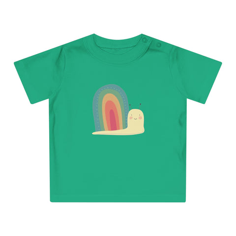 Rainbow Snail Baby T-Shirt - Cute Kids Apparel for Playtime