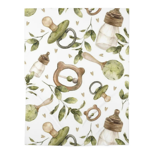 Organic Baby Swaddle Blanket - Soft Floral Design for Newborns & Infants