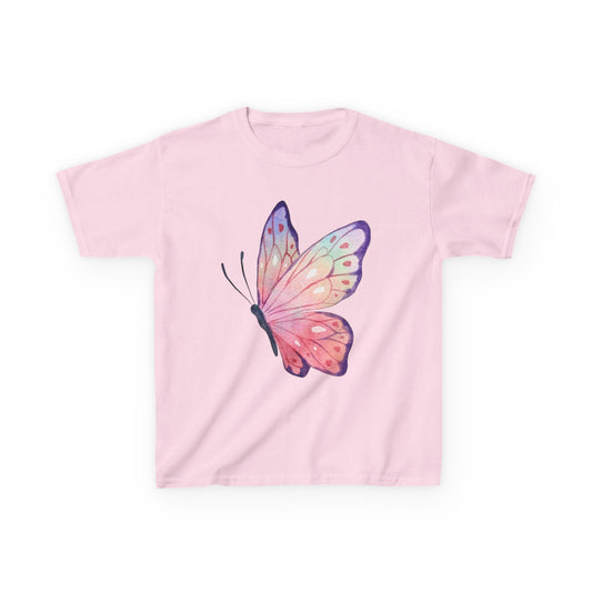 Colorful Butterfly Kids Heavy Cotton™ Tee - Perfect for Spring & Birthday Gifts