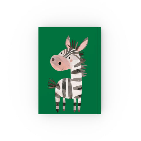 Whimsical Zebra Hard Backed Journal for Kids - Perfect for Creative Writing & Scribbling