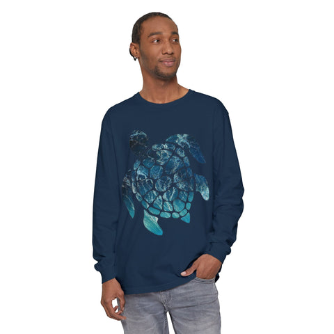 Ocean Turtle Long Sleeve T-Shirt - Eco-Friendly Unisex Apparel