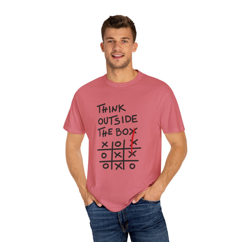 Think Outside the Box Unisex T-shirt, Casual Wear, Gift for Creative Minds, Unique T-shirt for Everyday Style, Fun Graphic Tee