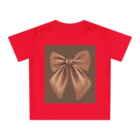 Cute Red Baby T-Shirt with Bow Design - Perfect for Special Occasions