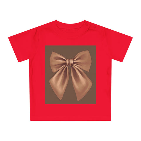 Cute Red Baby T-Shirt with Bow Design - Perfect for Special Occasions