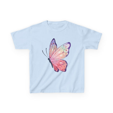 Colorful Butterfly Kids Heavy Cotton™ Tee - Perfect for Spring & Birthday Gifts