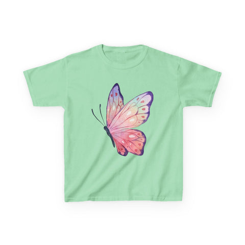 Colorful Butterfly Kids Heavy Cotton™ Tee - Perfect for Spring & Birthday Gifts