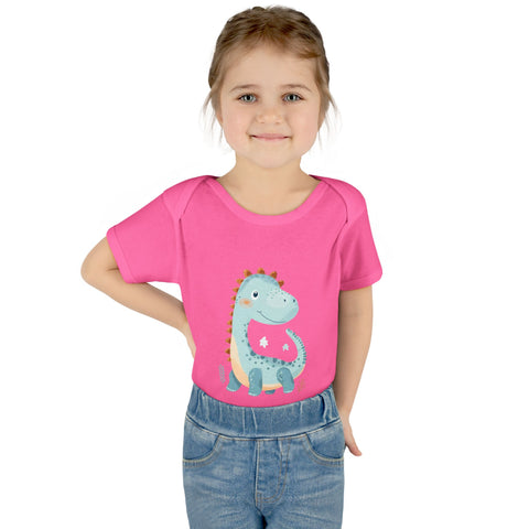 Cute Dinosaur Infant Bodysuit - Adorable Baby Rib Bodysuit for Newborns