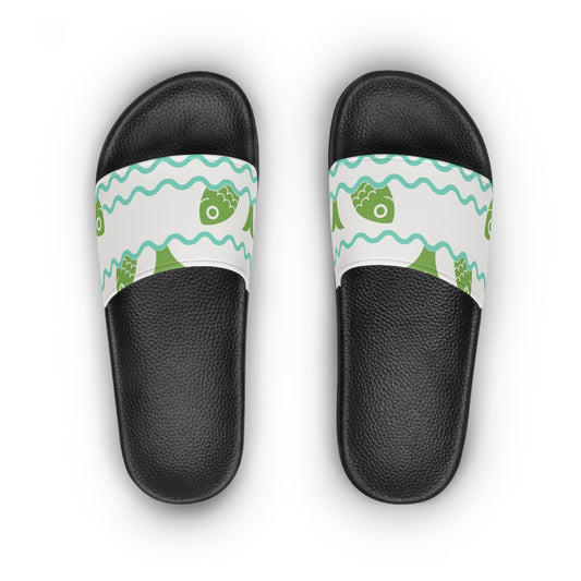Fish Design Women's Slide Sandals - Comfortable Summer Footwear
