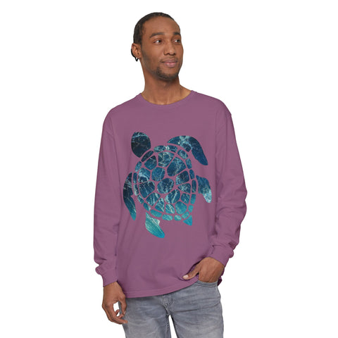 Ocean Turtle Long Sleeve T-Shirt - Eco-Friendly Unisex Apparel