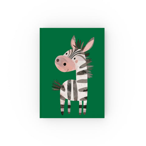 Whimsical Zebra Hard Backed Journal for Kids - Perfect for Creative Writing & Scribbling