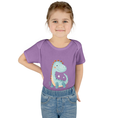 Cute Dinosaur Infant Bodysuit - Adorable Baby Rib Bodysuit for Newborns