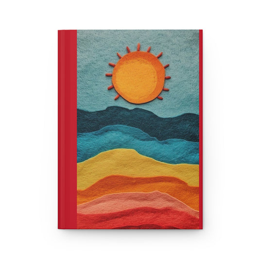 Sunset Vibes Hardcover Journal - Matte Finish for Creative Minds