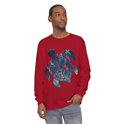 Ocean Turtle Long Sleeve T-Shirt - Eco-Friendly Unisex Apparel