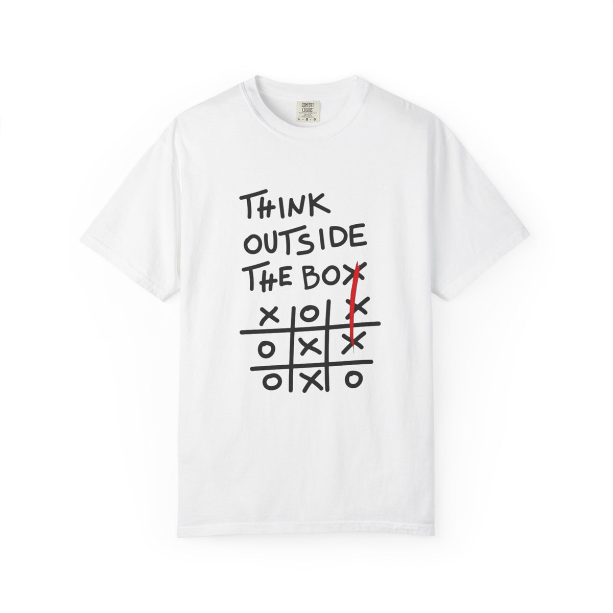 Think Outside the Box Unisex T-shirt, Casual Wear, Gift for Creative Minds, Unique T-shirt for Everyday Style, Fun Graphic Tee