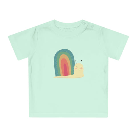 Rainbow Snail Baby T-Shirt - Cute Kids Apparel for Playtime