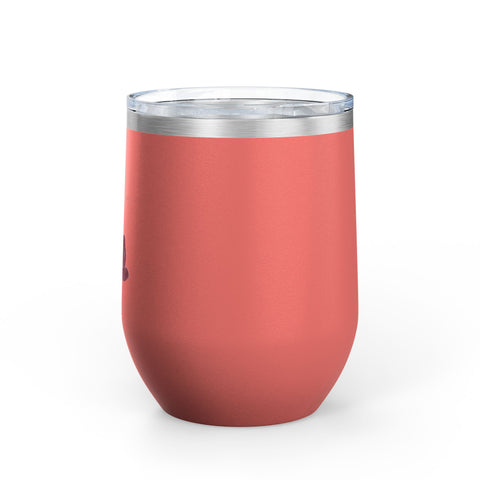 Floral Thank You Tumbler, 12oz | Gift for Wine Lovers, Wedding Favors, Birthday Drinkware, Personalized Gift, Floral Tumbler