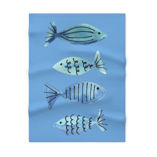 Under the Sea Soft Fleece Baby Blanket - Perfect for Nursery and Baby Showers