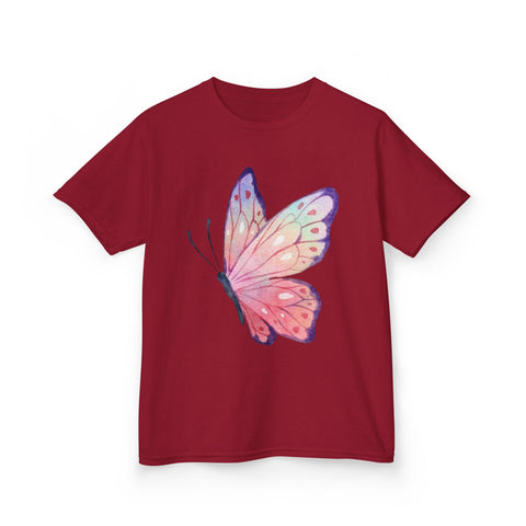 Colorful Butterfly Kids Heavy Cotton™ Tee - Perfect for Spring & Birthday Gifts