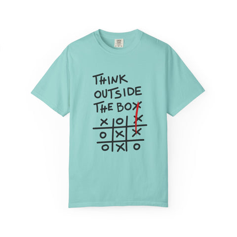 Think Outside the Box Unisex T-shirt, Casual Wear, Gift for Creative Minds, Unique T-shirt for Everyday Style, Fun Graphic Tee