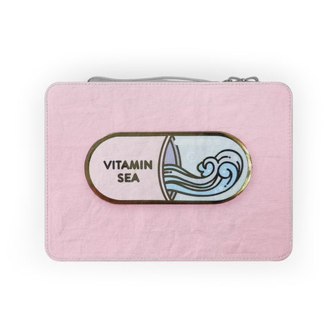 Vitamin Sea Paper Lunch Bag, Eco-Friendly Lunch Tote, Summer Vibes, Beach Day Essential, Cute Food Carrier, Back to School Gift