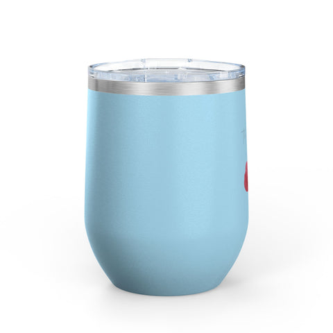 Floral Thank You Tumbler, 12oz | Gift for Wine Lovers, Wedding Favors, Birthday Drinkware, Personalized Gift, Floral Tumbler