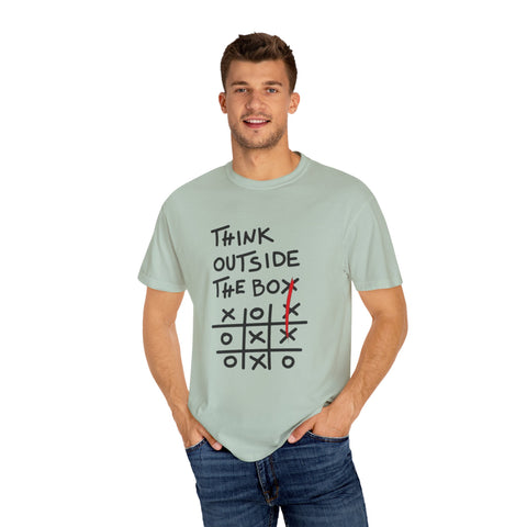 Think Outside the Box Unisex T-shirt, Casual Wear, Gift for Creative Minds, Unique T-shirt for Everyday Style, Fun Graphic Tee