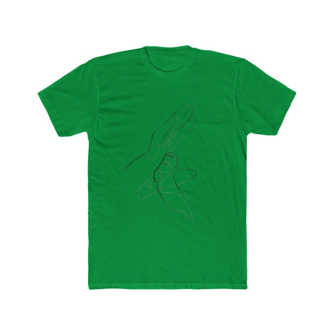 Minimalist Hand Art Unisex Cotton Crew Tee