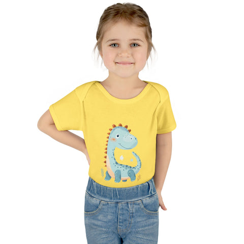 Cute Dinosaur Infant Bodysuit - Adorable Baby Rib Bodysuit for Newborns