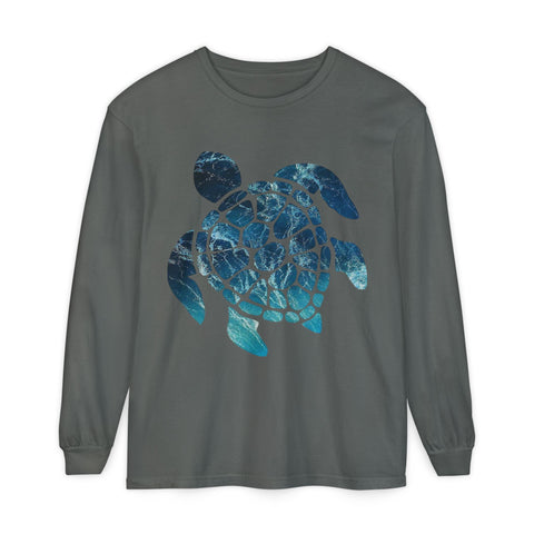 Ocean Turtle Long Sleeve T-Shirt - Eco-Friendly Unisex Apparel