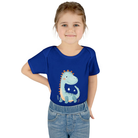 Cute Dinosaur Infant Bodysuit - Adorable Baby Rib Bodysuit for Newborns