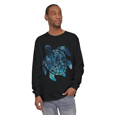 Ocean Turtle Long Sleeve T-Shirt - Eco-Friendly Unisex Apparel