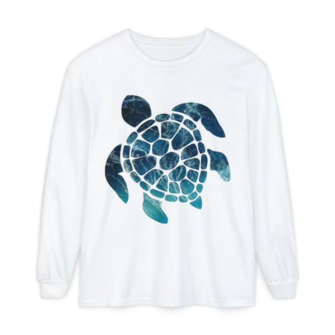 Ocean Turtle Long Sleeve T-Shirt - Eco-Friendly Unisex Apparel