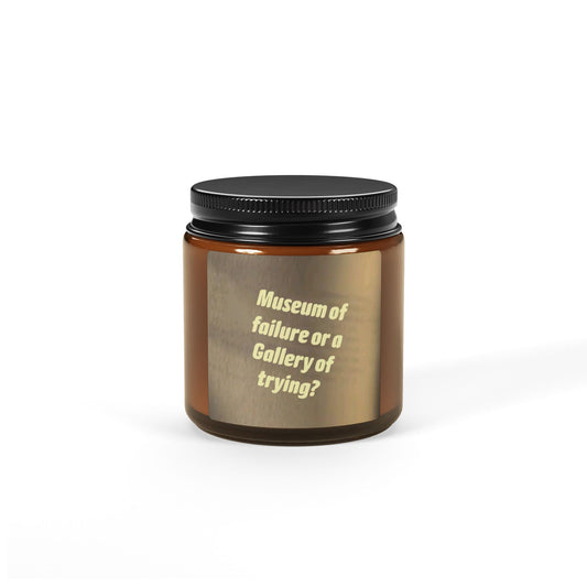 Scented Soy Candle (Multi-Size, Amber Jar)