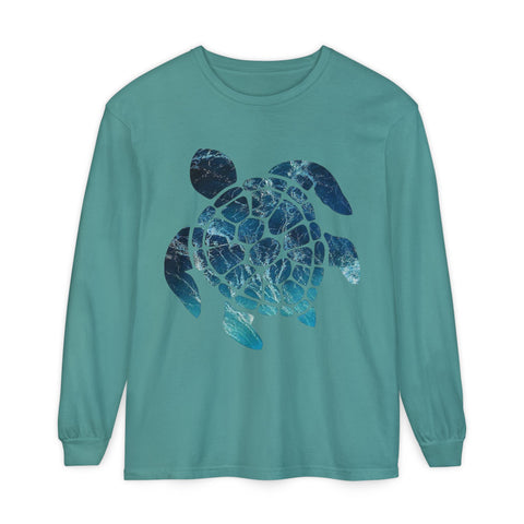 Ocean Turtle Long Sleeve T-Shirt - Eco-Friendly Unisex Apparel