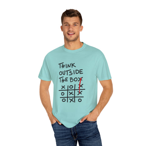 Think Outside the Box Unisex T-shirt, Casual Wear, Gift for Creative Minds, Unique T-shirt for Everyday Style, Fun Graphic Tee