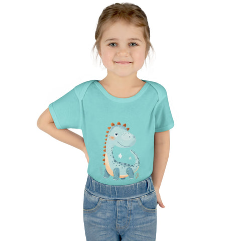 Cute Dinosaur Infant Bodysuit - Adorable Baby Rib Bodysuit for Newborns